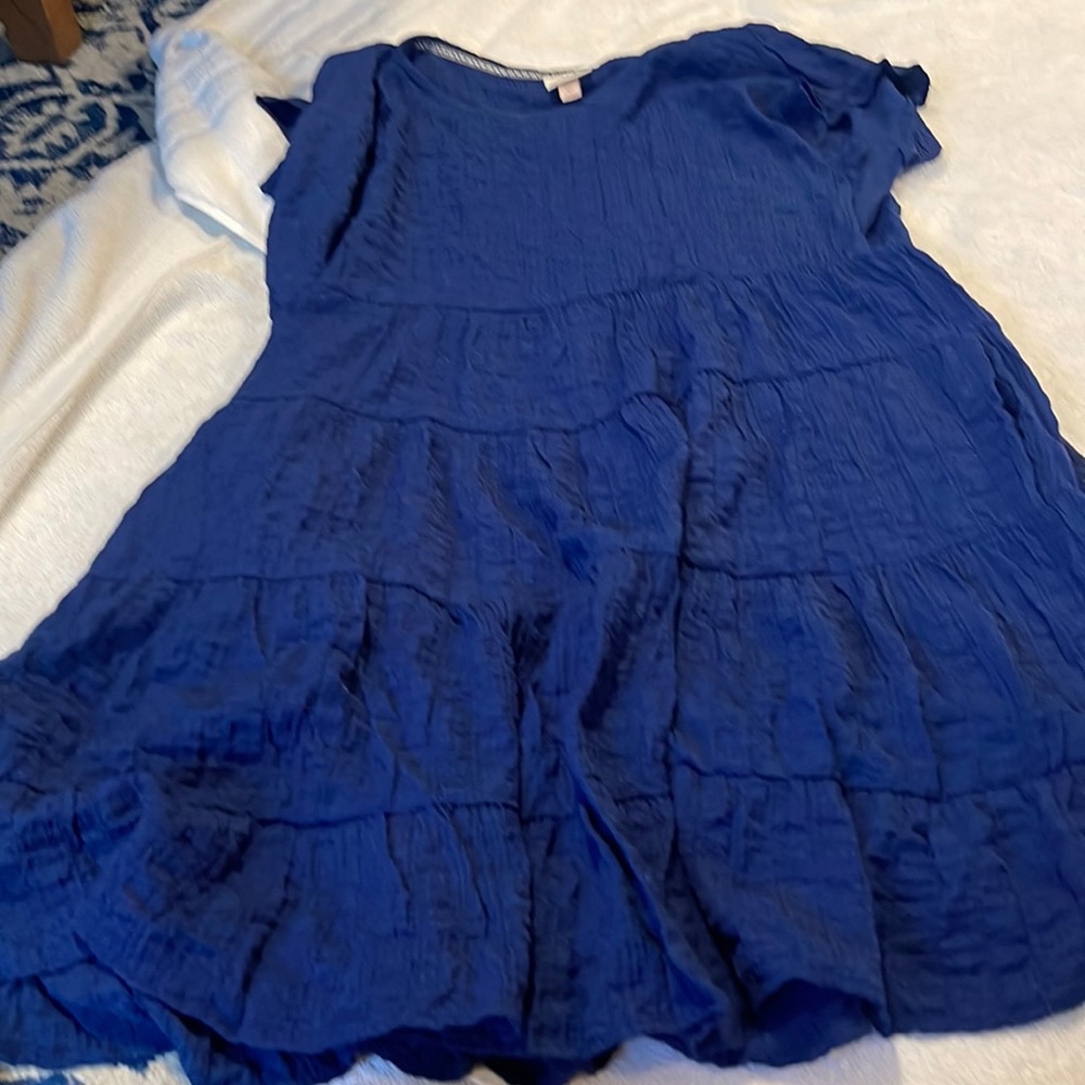 Knox rose blue short sleeve dress size  xl